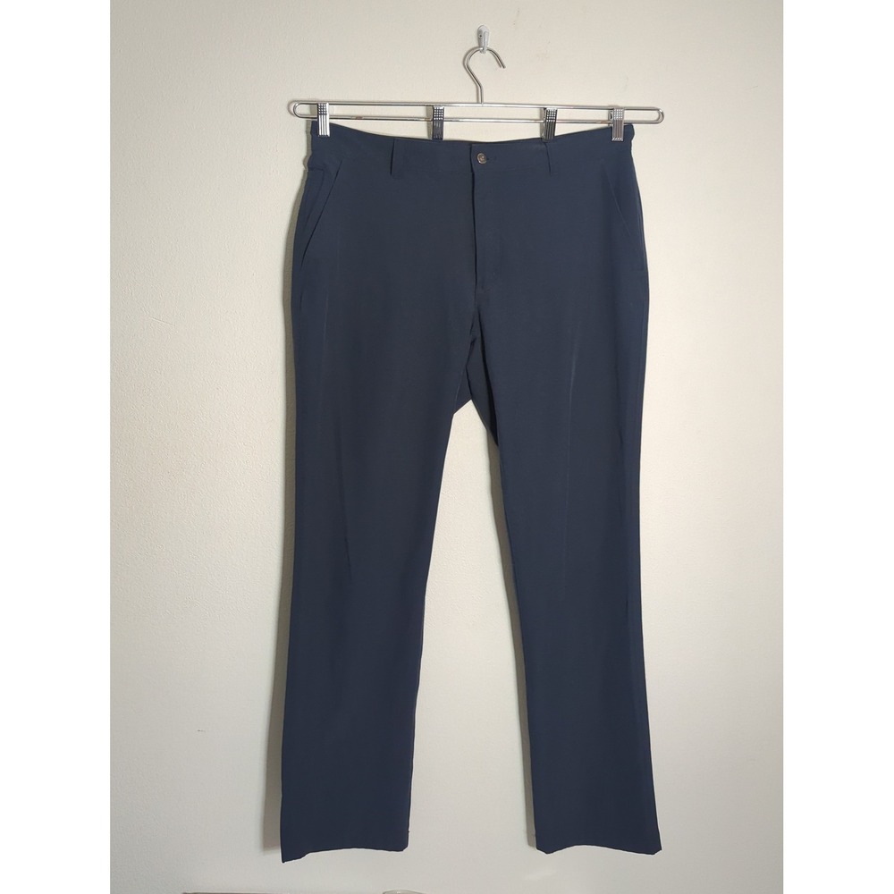 Duluth Trading Co Mens 38x34 Navy Blue Standard Fit Stretch Performance Pants